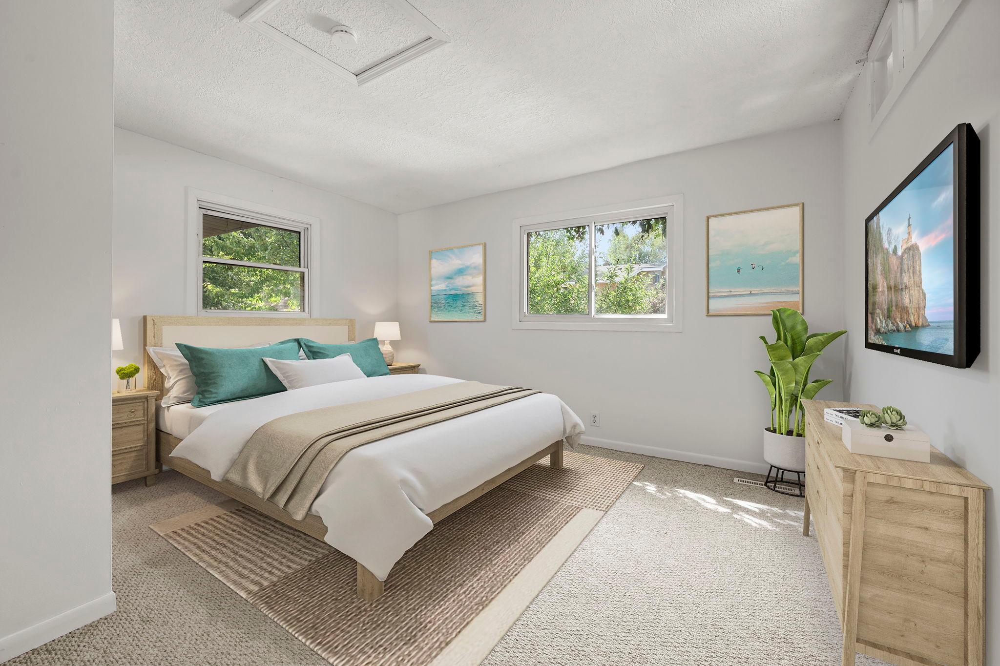 Bedroom 3 - Virtually Staged