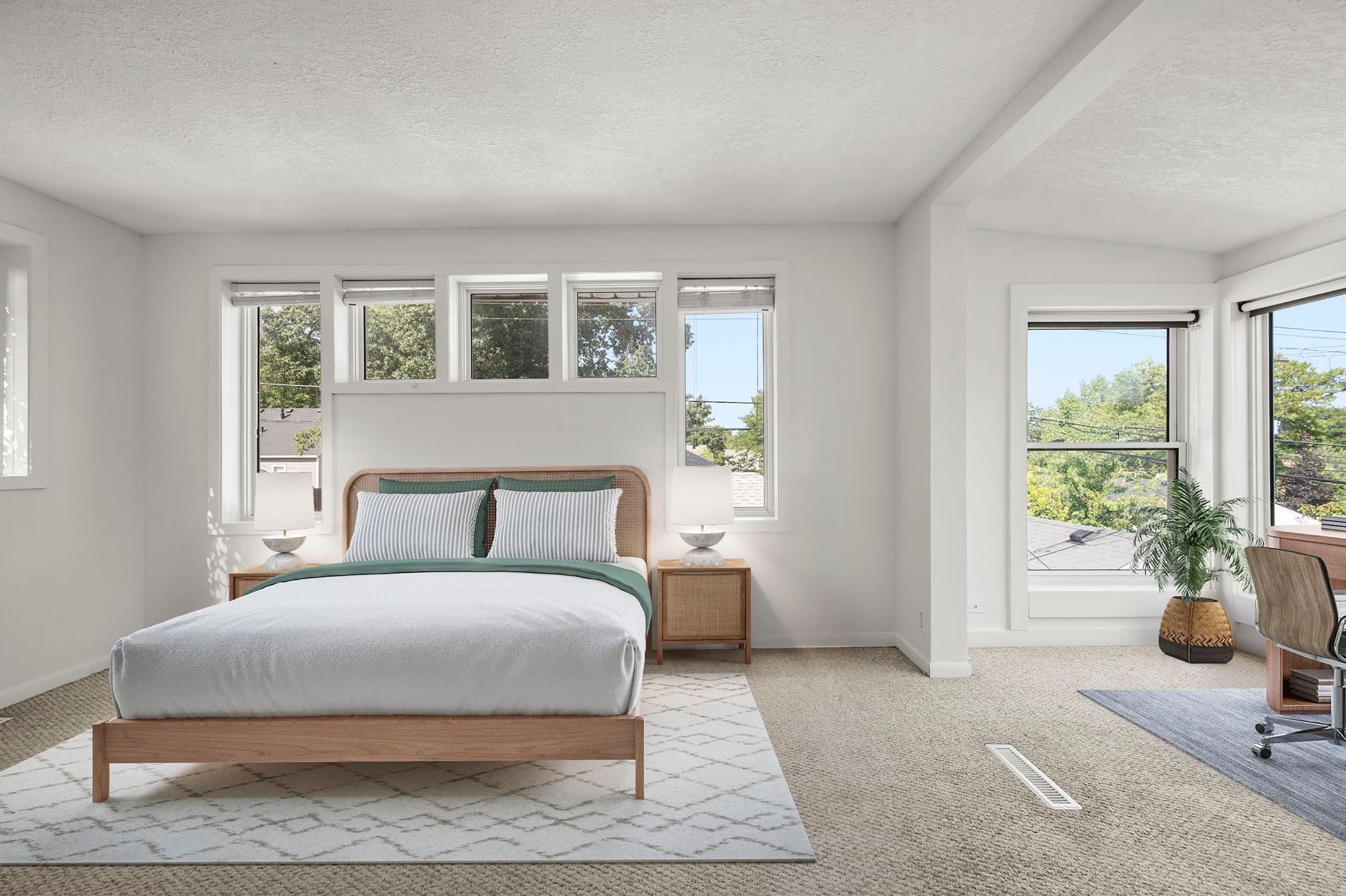 Primary Bedroom - Virtually Staged