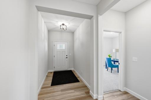 Wide entry way