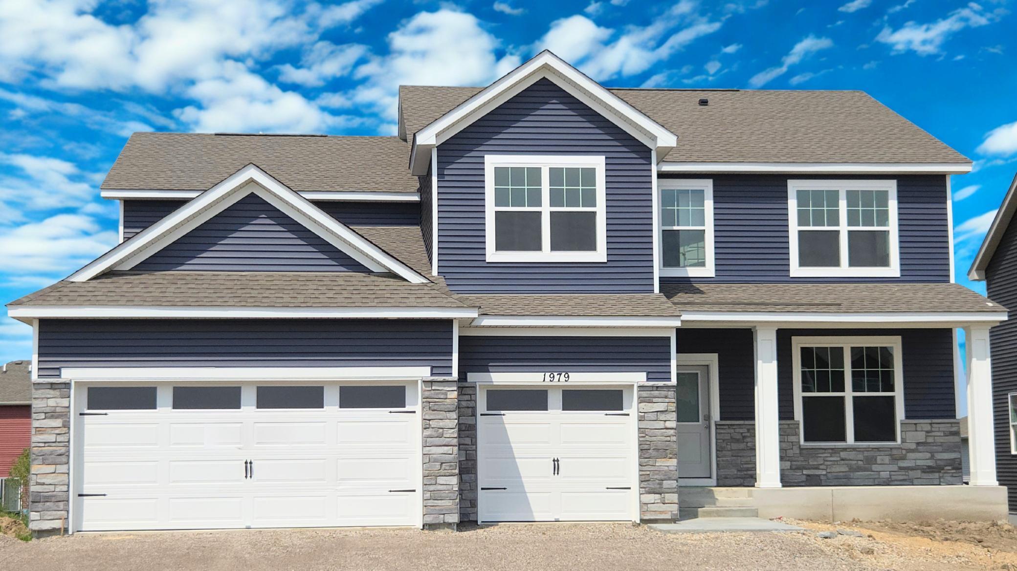 Welcome to 1979 Shady View Ct! This is the popular Jordan floor plan featuring 5 bedrooms, 3 bathrooms, and 3,003 finished square feet. This photo is of the actual home.