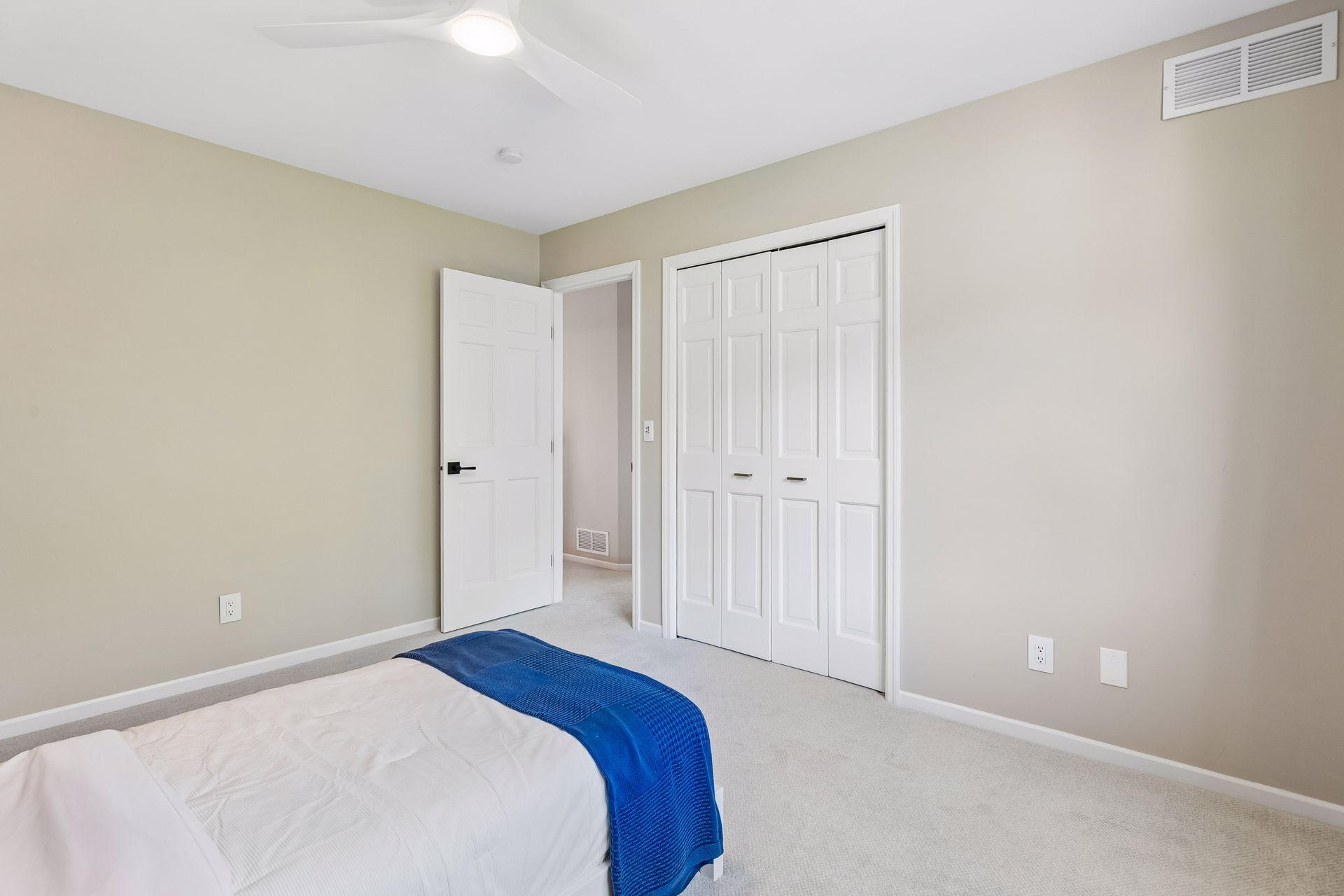 Three bedrooms on the upper level provide convenience and a functional layout for everyday living.