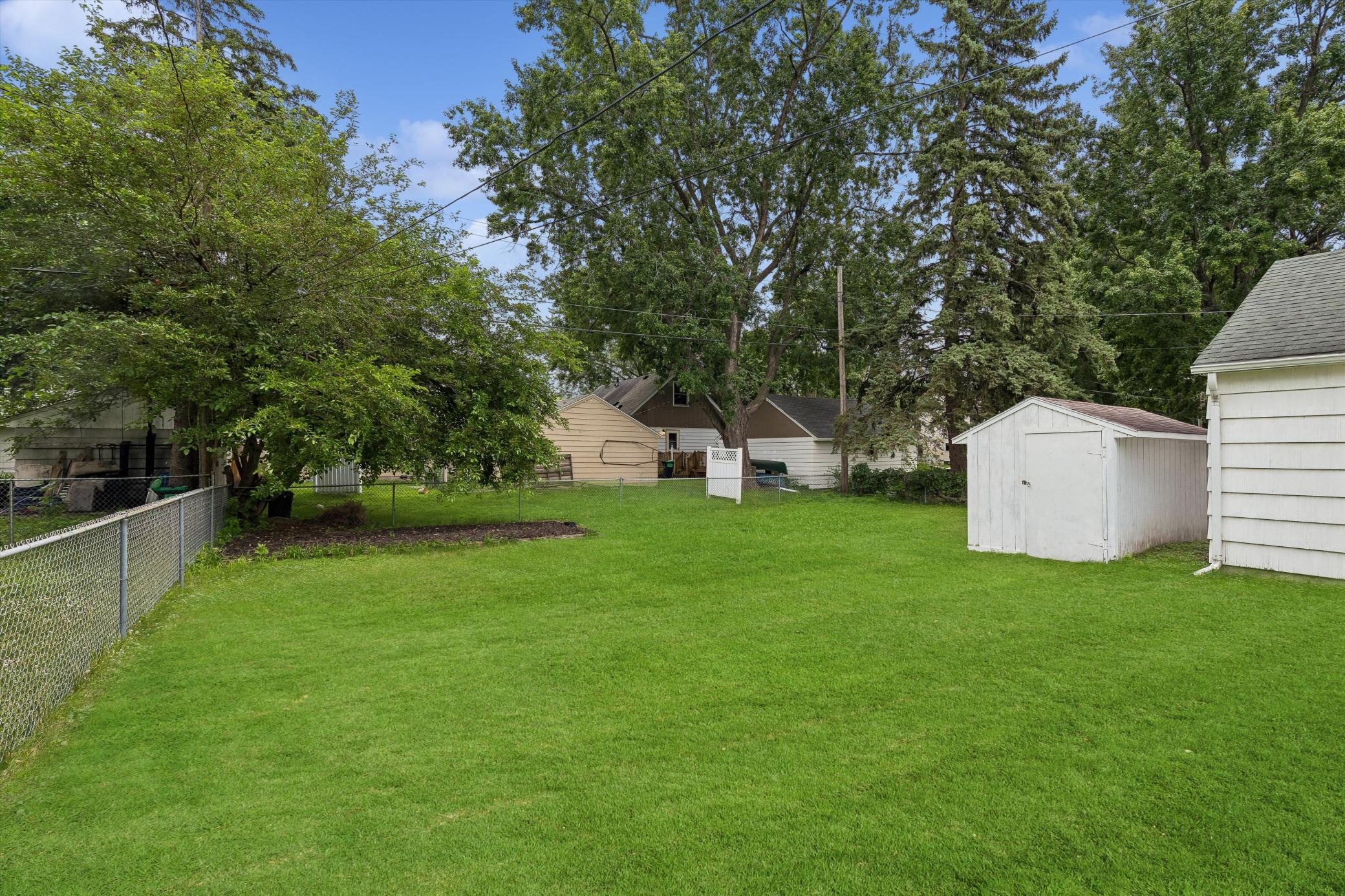 Nice flat backyard