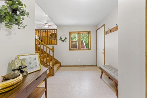 Grand Foyer with Room for Cubbies to Organize or Hang Seasonal Gear