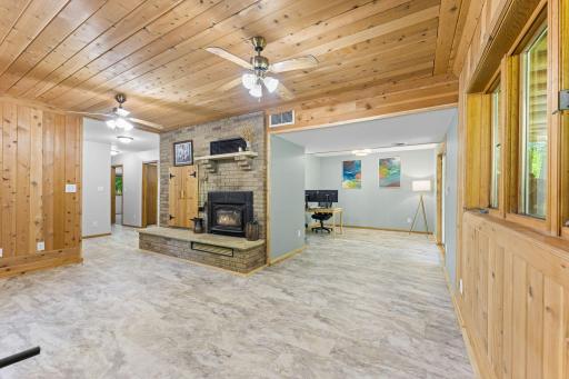 Lower Level Recreation Room with New Flooring