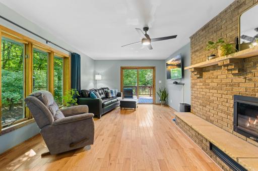 Main Level Living Room with Beautiful Views of the Wildlife