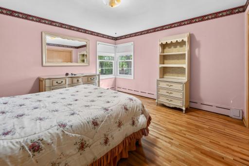 Main floor bedroom with hardwood floors!