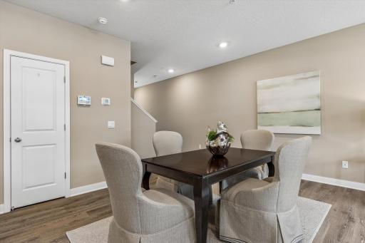 Open-flow design with Dining Area, Living Room and Kitchen all open to fit with today's comfortable and casual lifestyle.