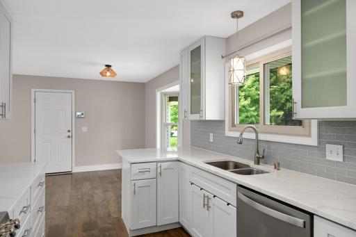 Another view of the kitchen looking into the dining space.