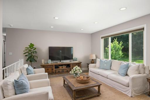 Main Level Living Room - Virtually Staged