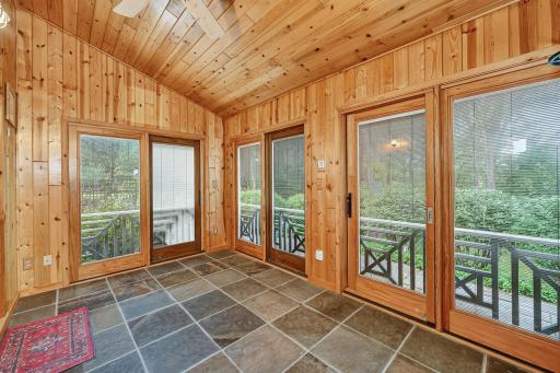 Large patio doors brings the outdoors in