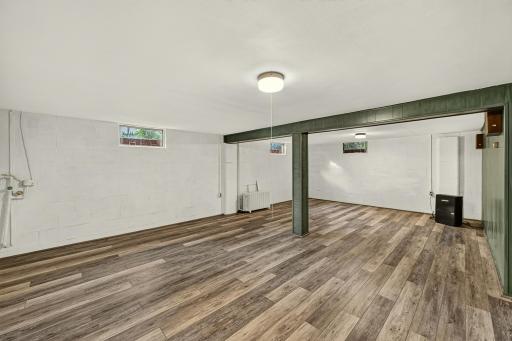 Open space/flex room in the basement
