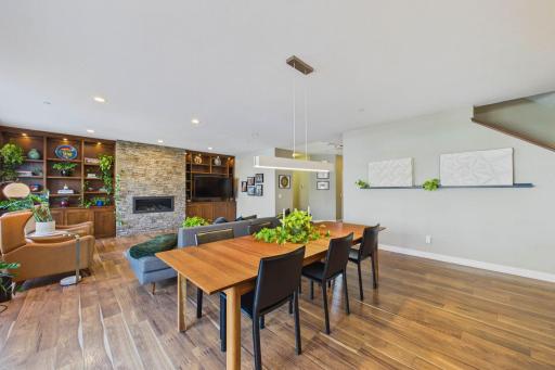 Step back inside to the dining room area. This is the perfect place to enjoy a meal together.
