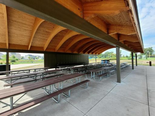 Pavilion nearby at Lion's Park!