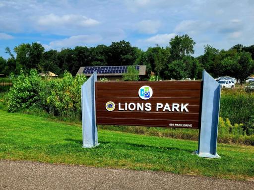 Lion's Park is a short walk and offers a splashpad, ball fields, playground and pavilion.