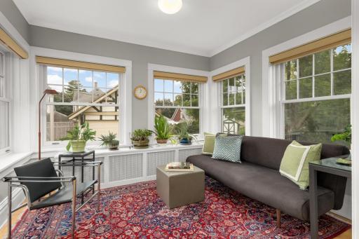 South facing sunroom with new Andersen windows