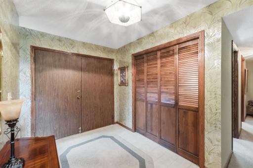 The foyer provides a polished arrival with an easy connection to the surrounding rooms.