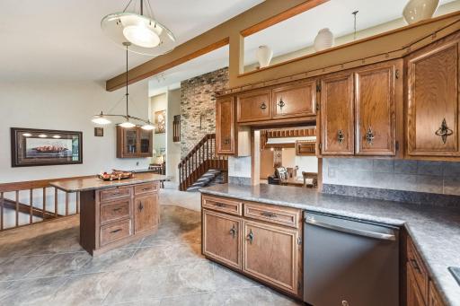 A comfortable and versatile kitchen ready for both cooking and entertaining.