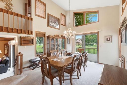 Make every gathering feel special in this inviting formal dining space.