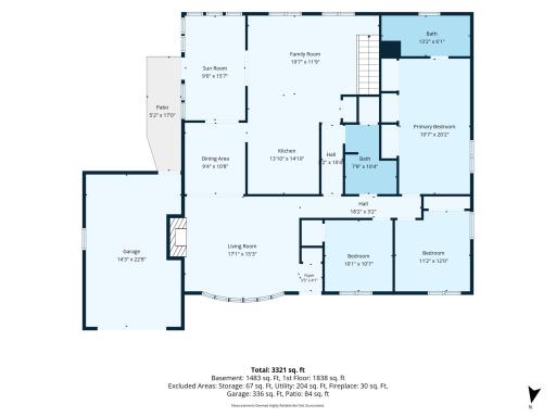 Main level floor plan