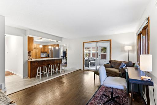 Patio door to porch off kitchen