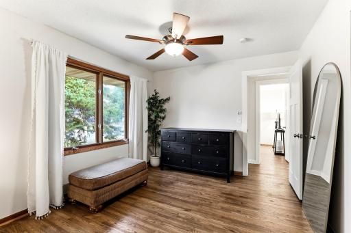 Sitting area with large window, west exposure