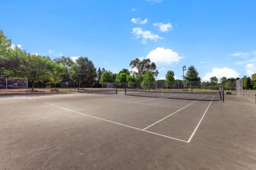 Tennis courts and trails