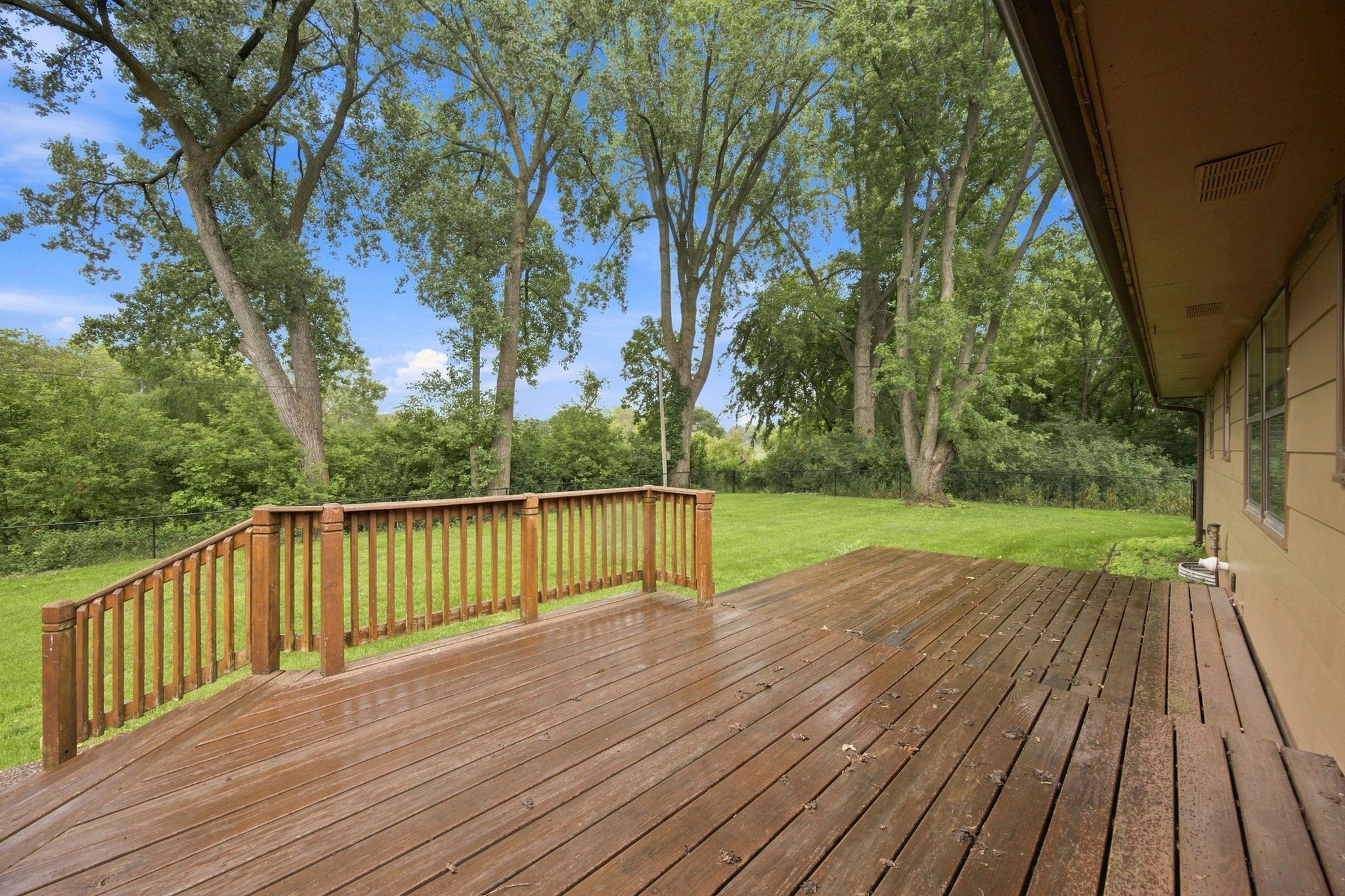 Lovely back yard views