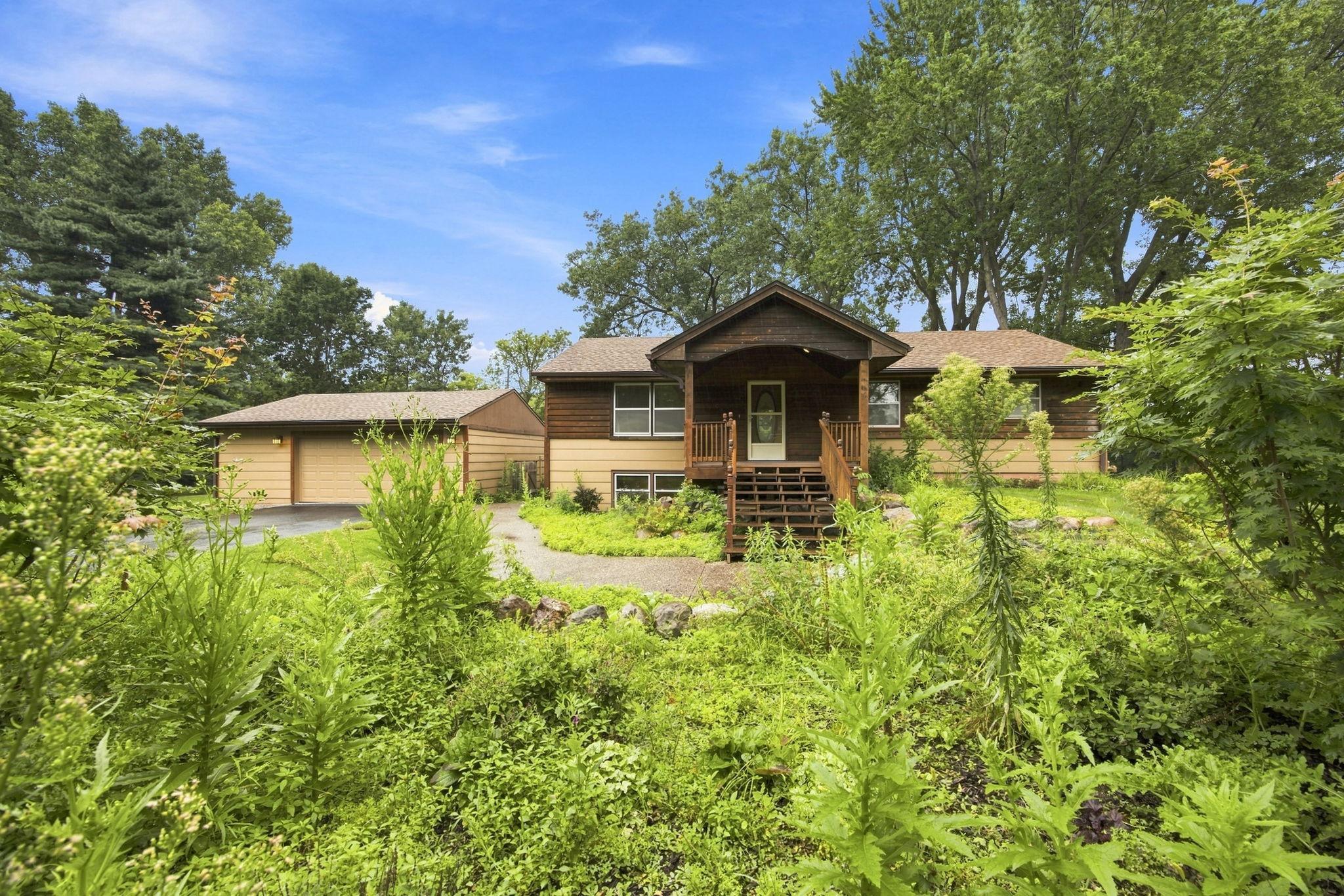Professionally landscaped with native plants