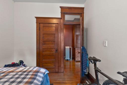 Bedroom #1 closet and view of built-ins