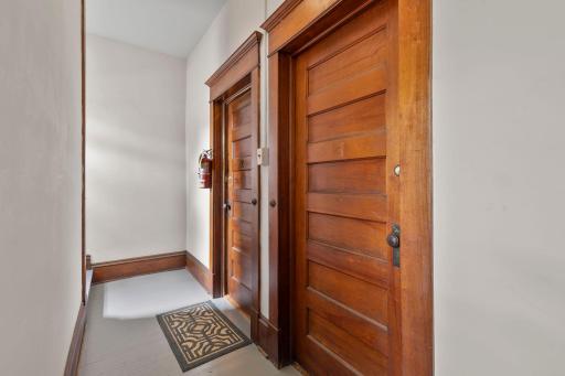 Rear entry to each apartment