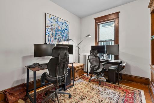 Den is located right off the living room