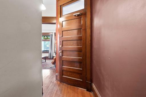 Front entrance to apartments