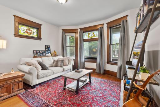 Each unit has stain glass windows