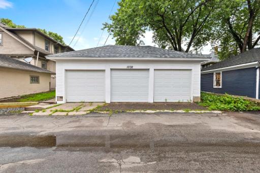 Three car garage