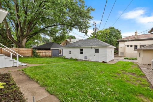 Small yard in back