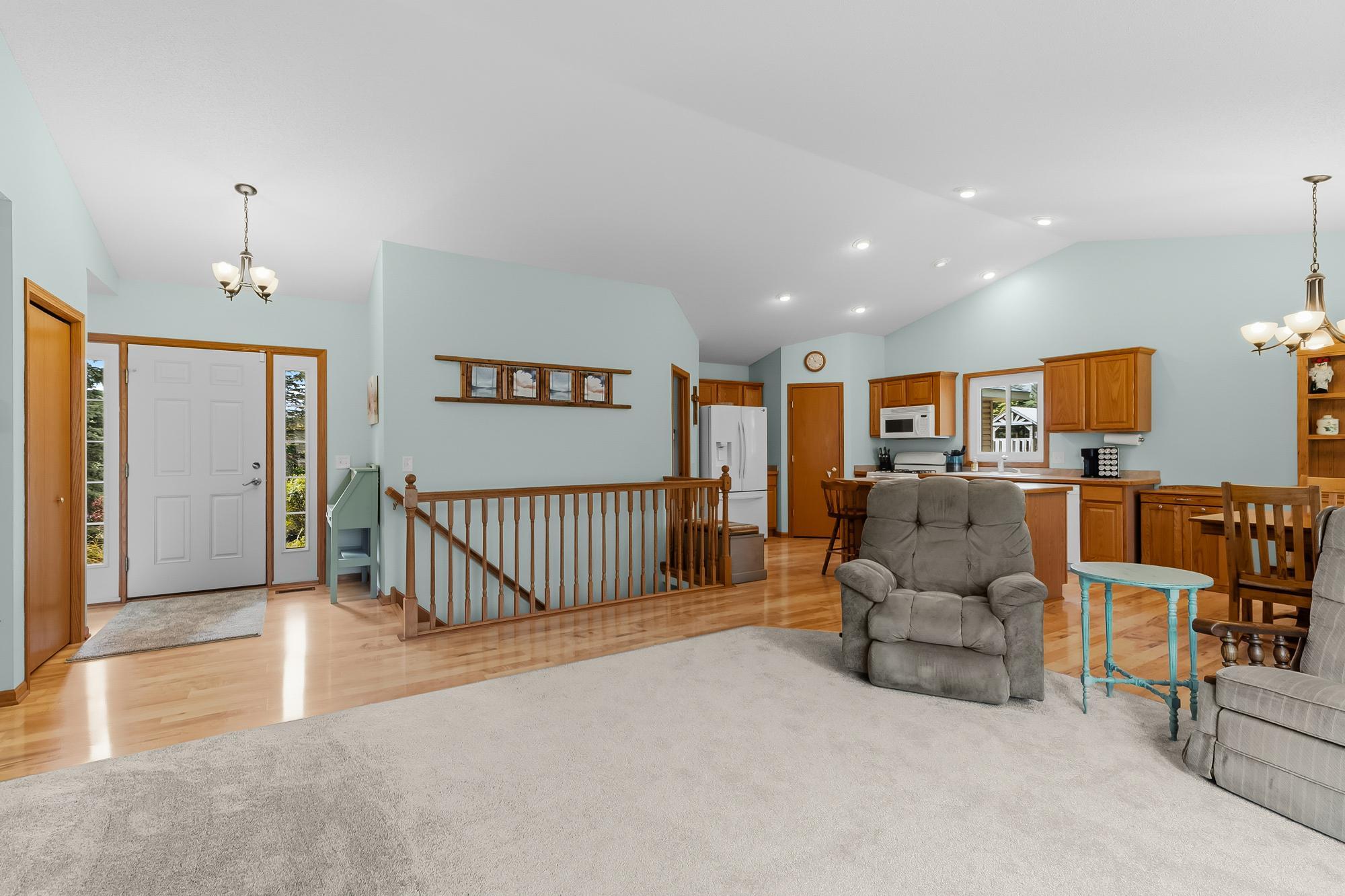 A welcoming entryway opens directly into the main living spaces.