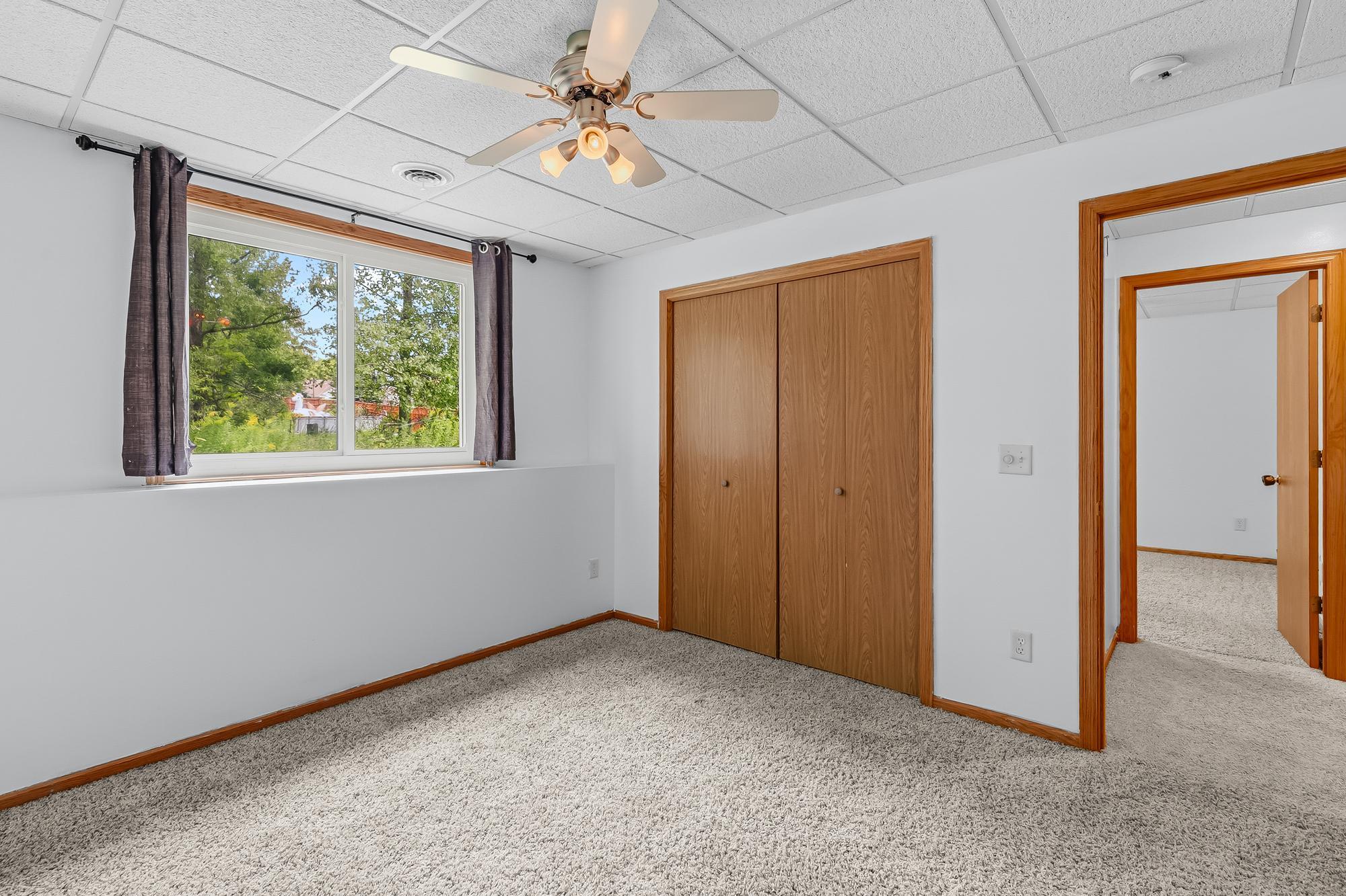 Ample closet space is featured throughout all four of the home's bedrooms.