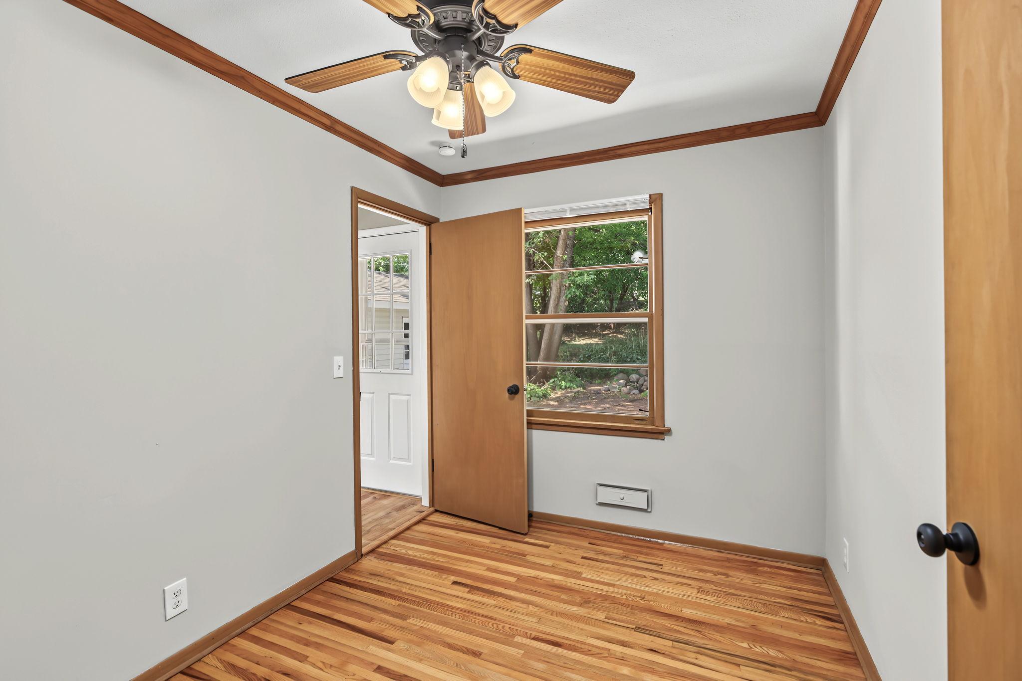 Bedroom 3 on main level. Could be and office or?