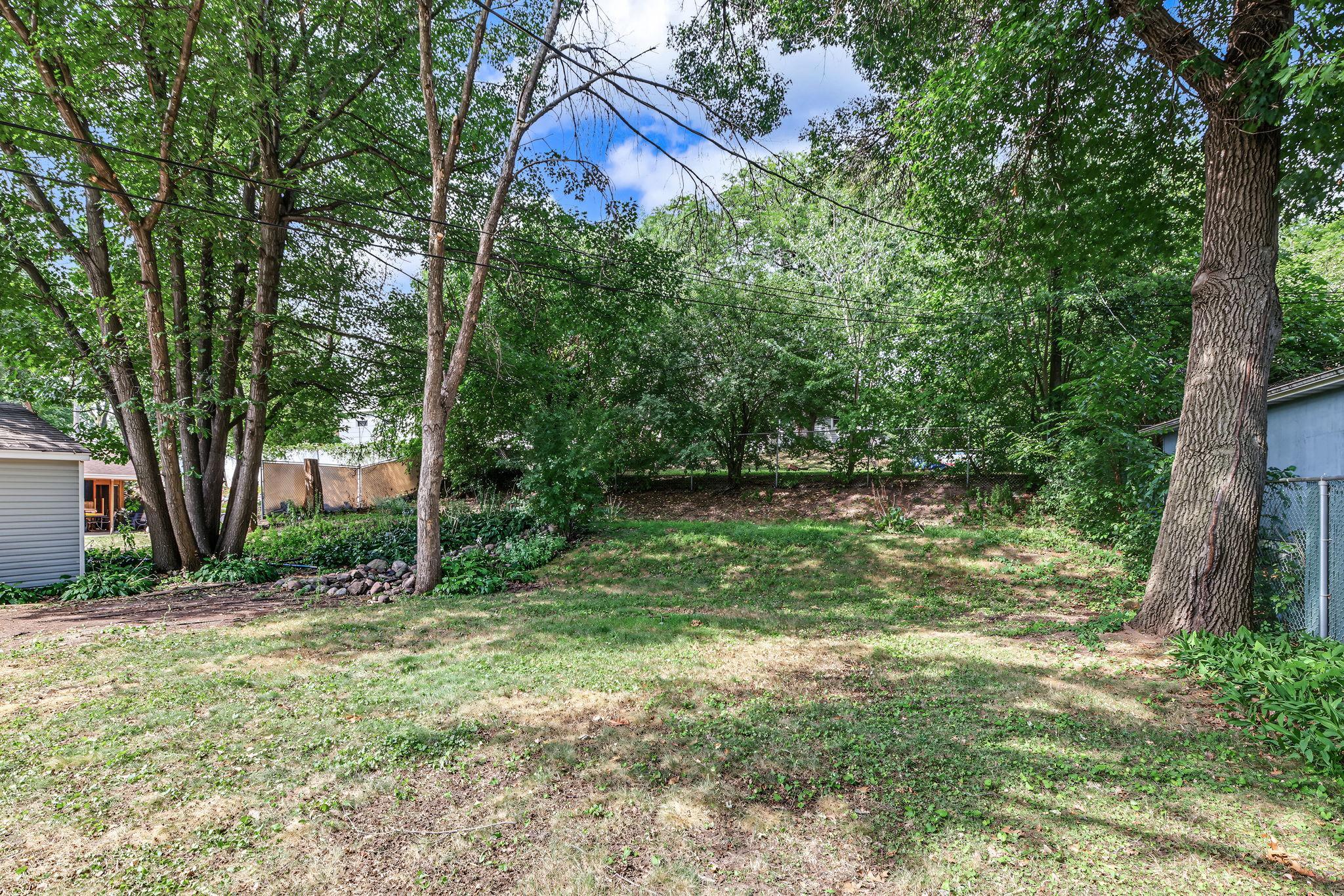 Private back yard
