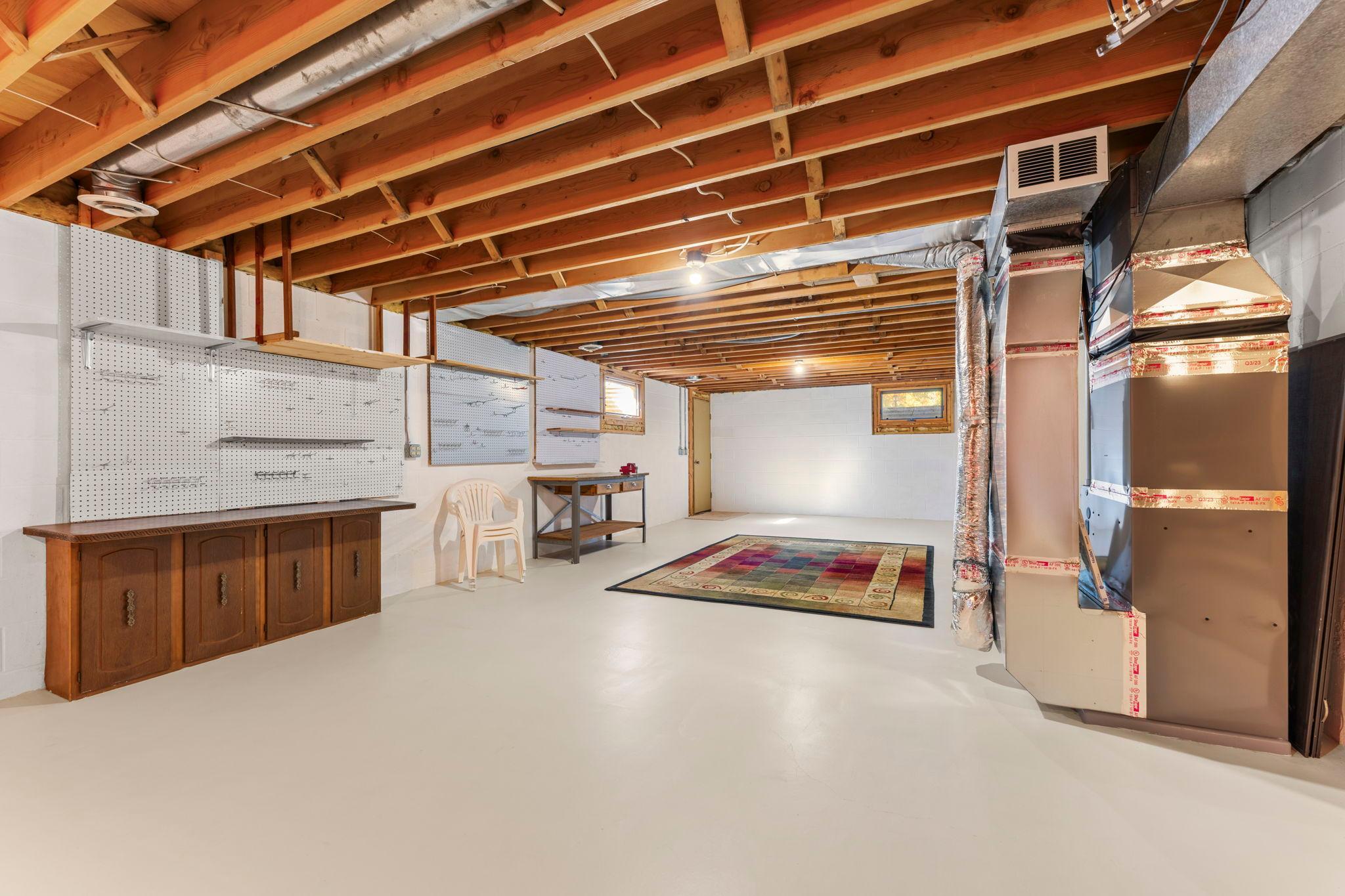 Lower level rec room