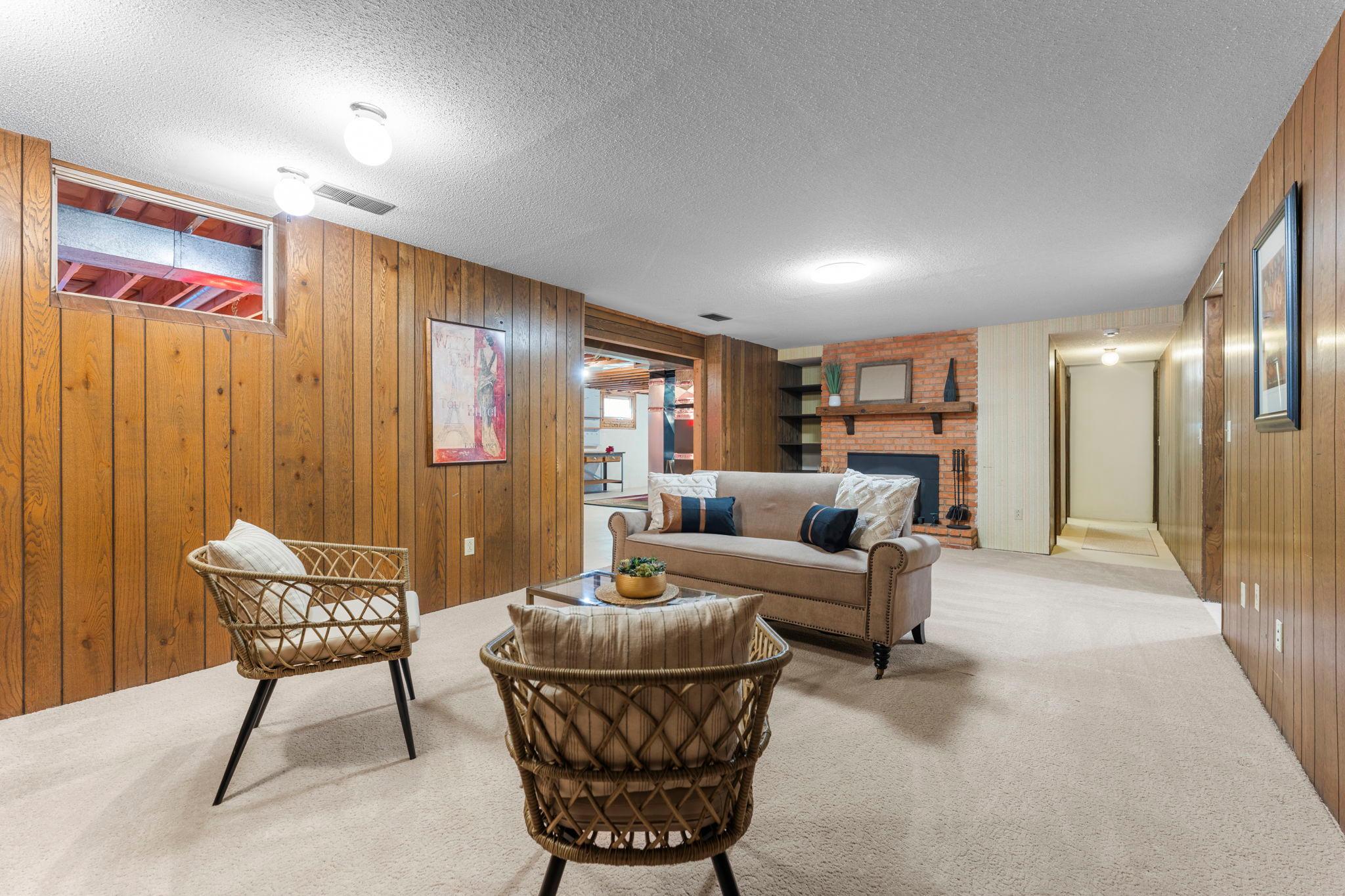 Lower level family room