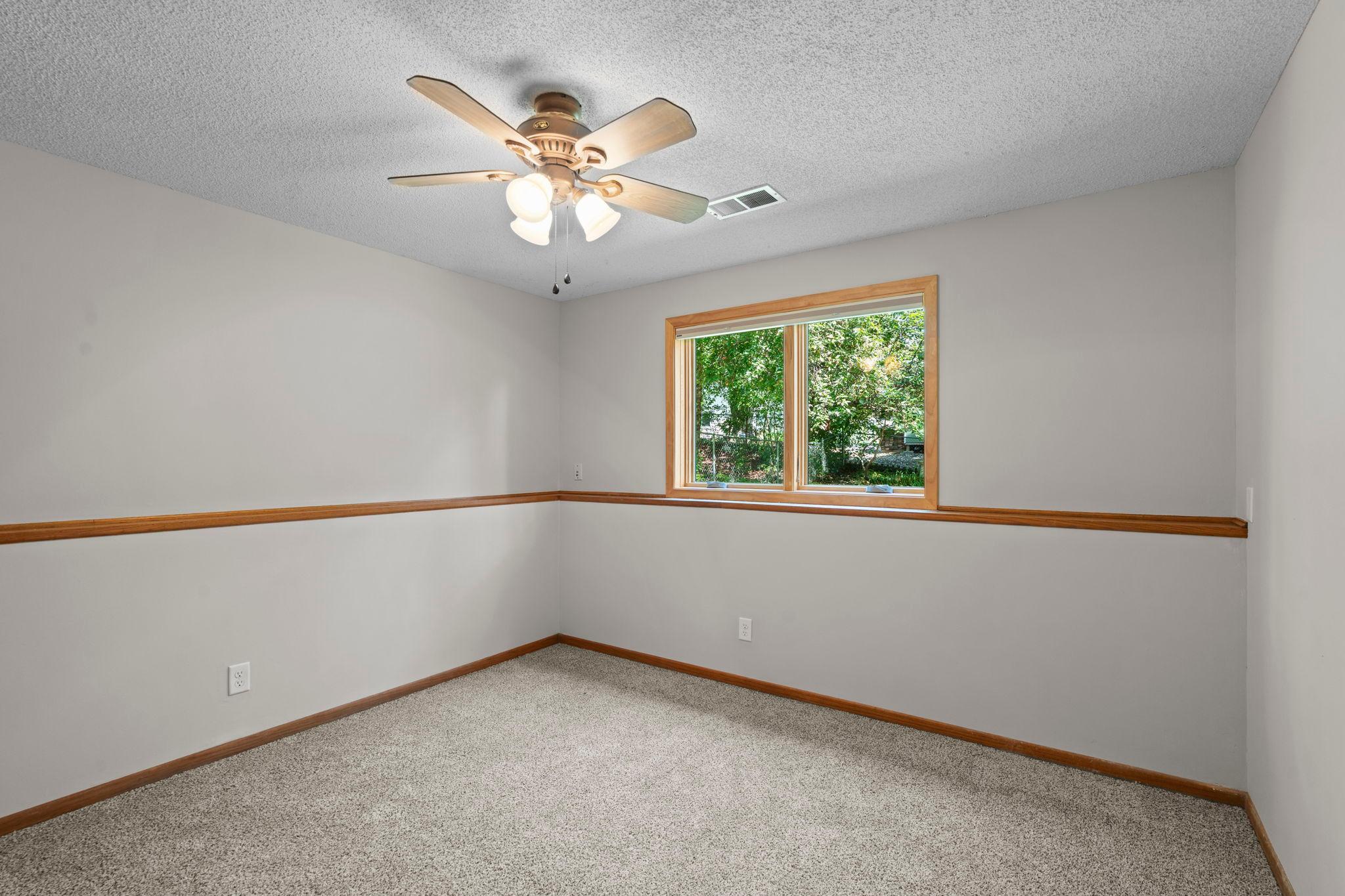 Lower level 3rd bedroom