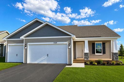 The Rushmore Northern Craftsman at Highlands at Eagle View in Elko New Market. Photo is of actual home. Options and colors may vary. Ask Sales Agent for details.