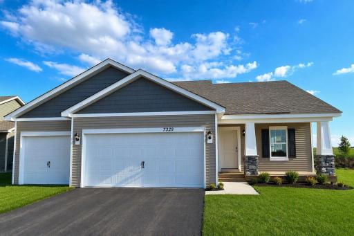 The Rushmore Northern Craftsman at Highlands at Eagle View in Elko New Market. Photo is of actual home. Options and colors may vary. Ask Sales Agent for details.