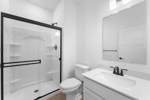 Conveniently placed near the Great Room, this main level bathroom is conveniently trucked away with privacy in mind.