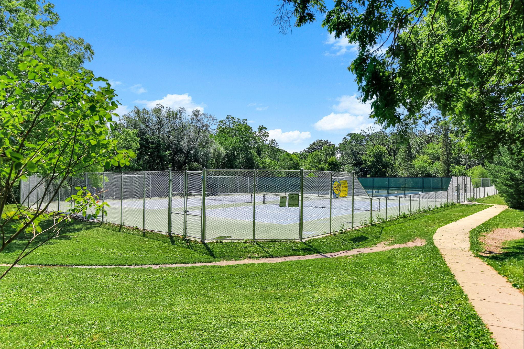 Steps from the Morgan Tennis Courts