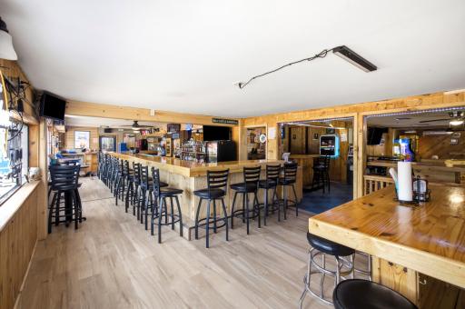 Large new Bar section that doubled the seating
