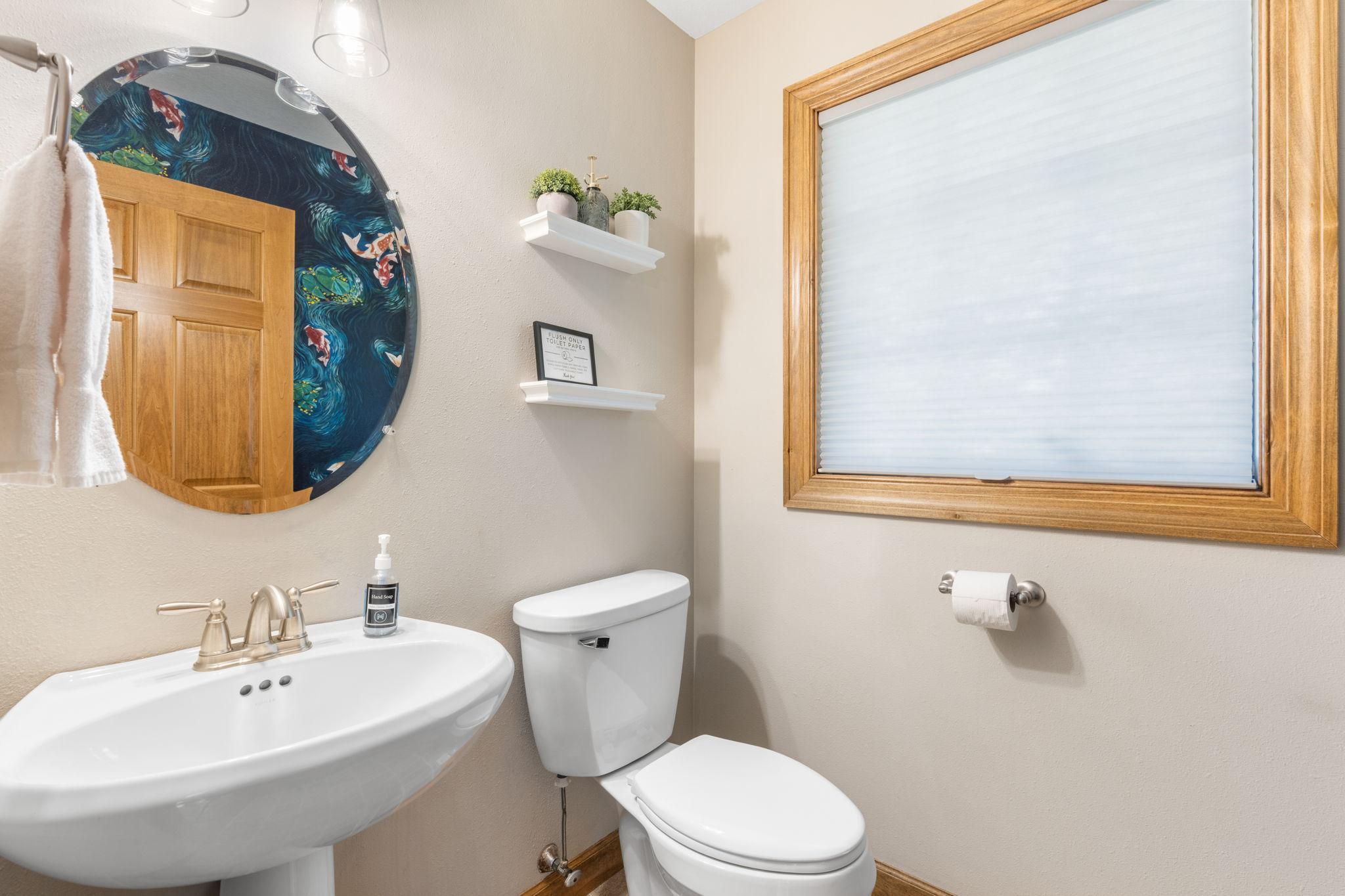 Main level half bath