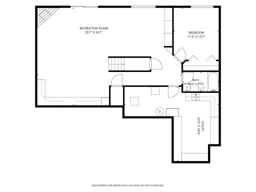 Lower level floor plan