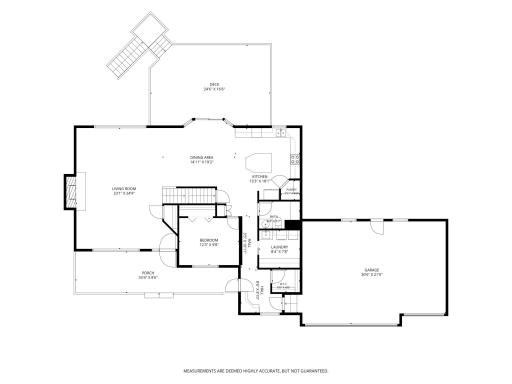 Main level floor plan